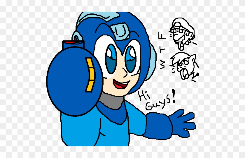 A Kind Of A Crappy Drawing Of Megaman By Icelucario20xx - Drawing #1283311