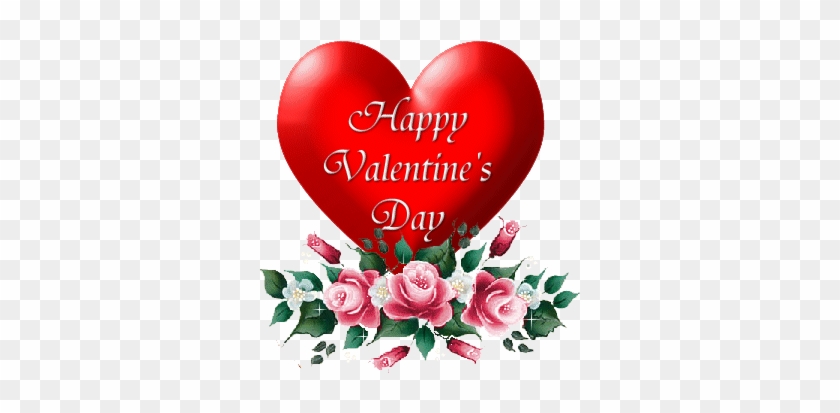 Happy Valentine's Day Heart Roses Glitter - Happy Valentine's Day Hearts #1283333