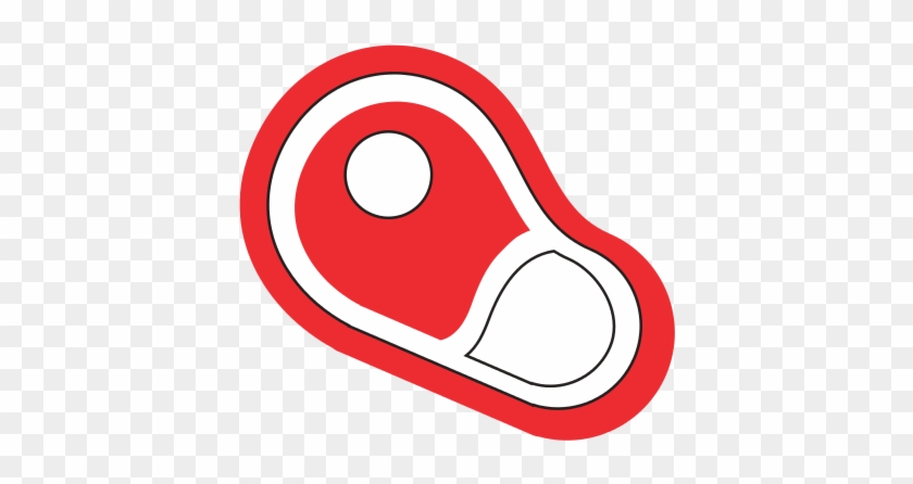 Fresh Raw Beef Steak For Market - Vector Graphics #1283376