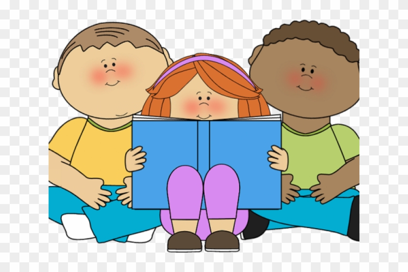 Students Working Together Clipart - Reading Free Clip Art #1283640