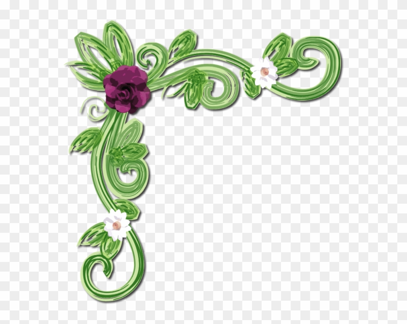 Floral Corner - Clip Art #1283822