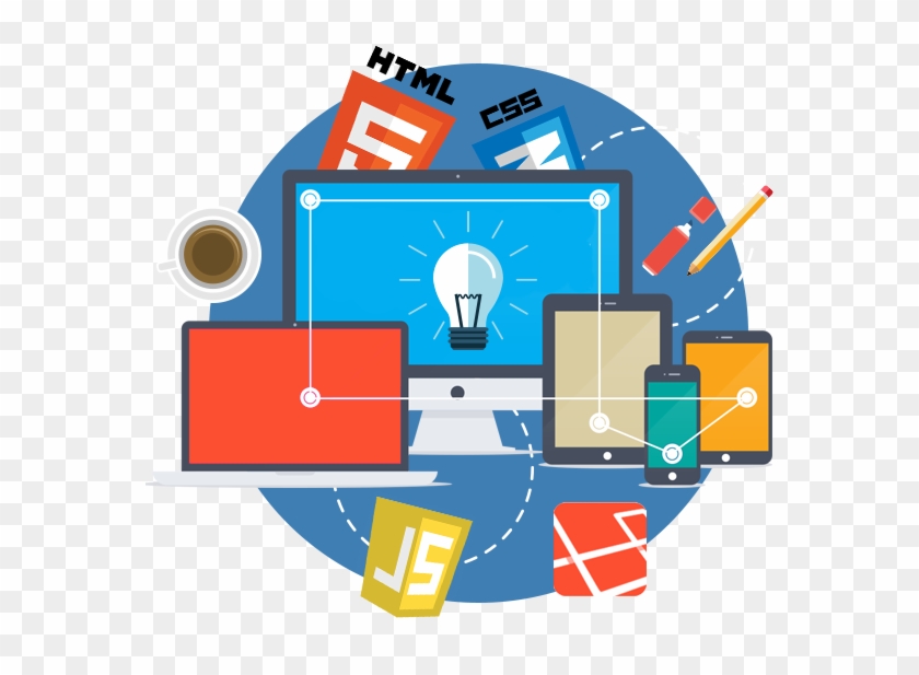 Custom Web Development - Web Development Illustration Png #1283947