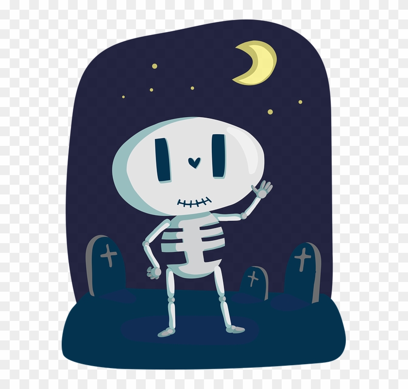 Collection Of Cute Halloween Clip Art - Cute Skeleton #1284031