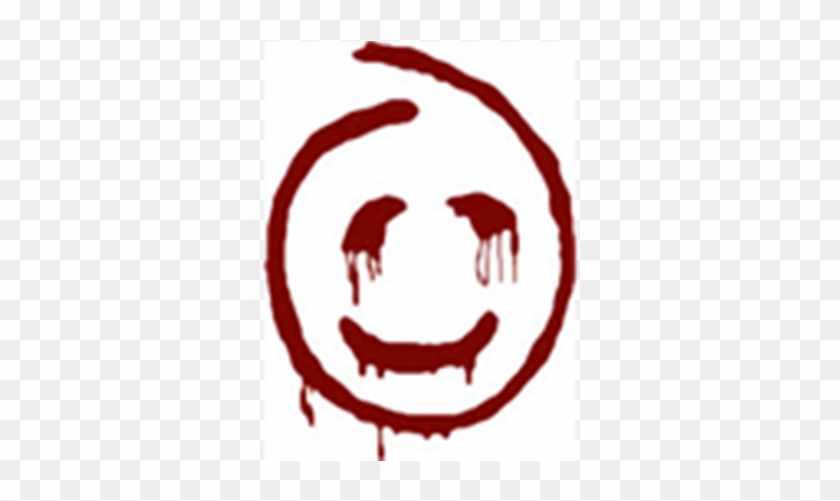 Bloody Red Smiley Face *transparent Background* - Red John Smiley Face #1284178