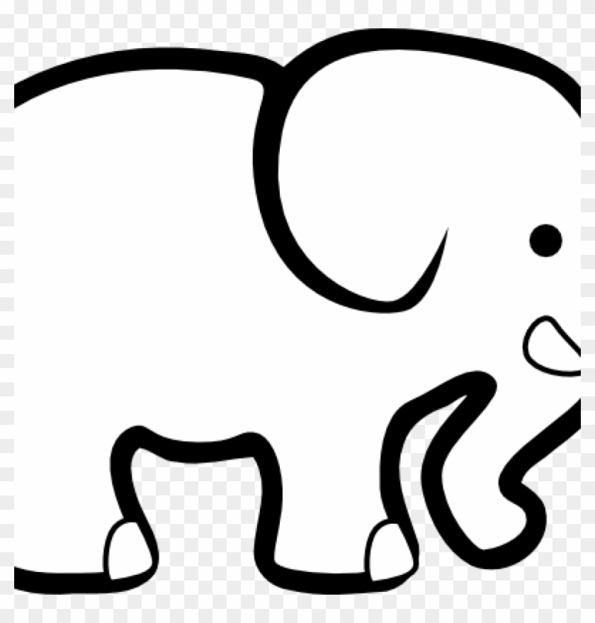 Elephant Clipart Black And White Elephant Clipart Black - Clip Art #1284227