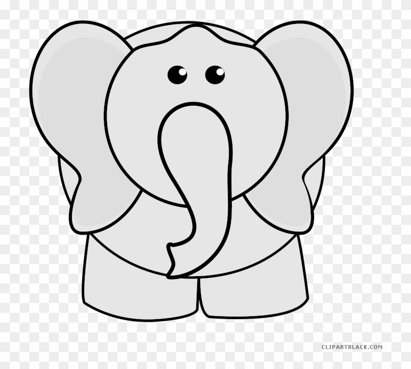 Elephant High Quality Animal Free Black White Clipart - Elefante Dibujo #1284230