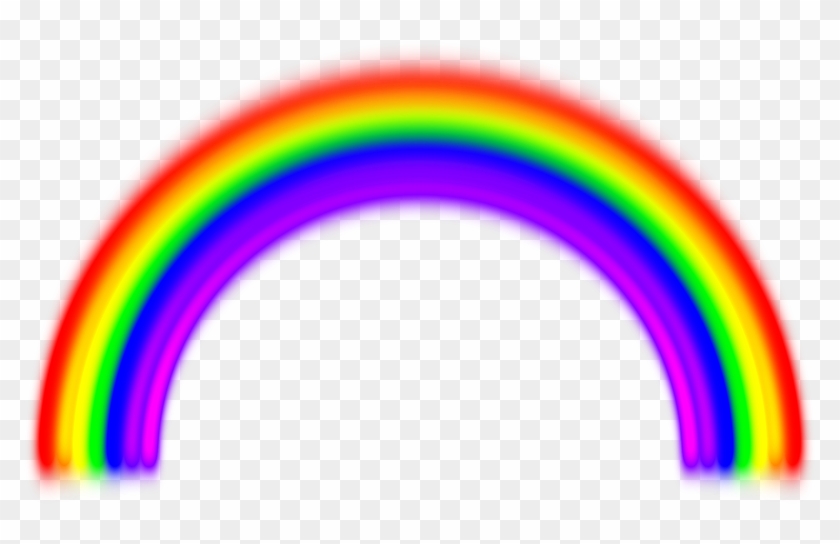 Rainbow Light Spectrum Refraction - Rainbow With White Background #1284234