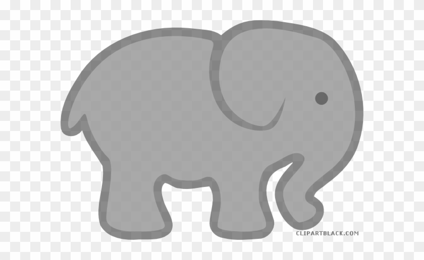 Grayscale Elephant Animal Free Black White Clipart - Elephant Clip Art #1284236