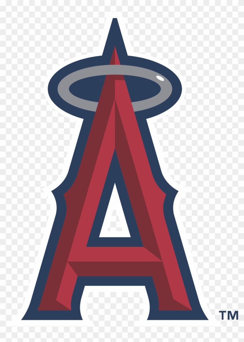 Anaheim Angels 04 Logo Black And White - California Angels Logo #1284562