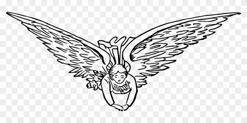 Medium Image - Flying Angel Clipart #1284566