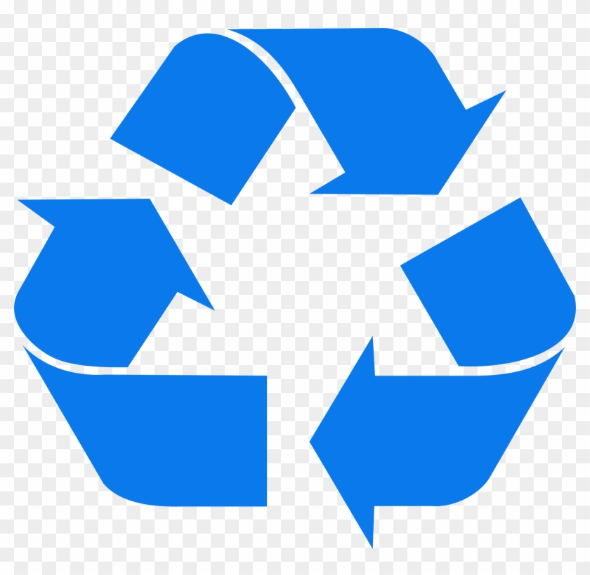 Recycling Logo Black And White - Recycle Symbol Clip Art #1284605