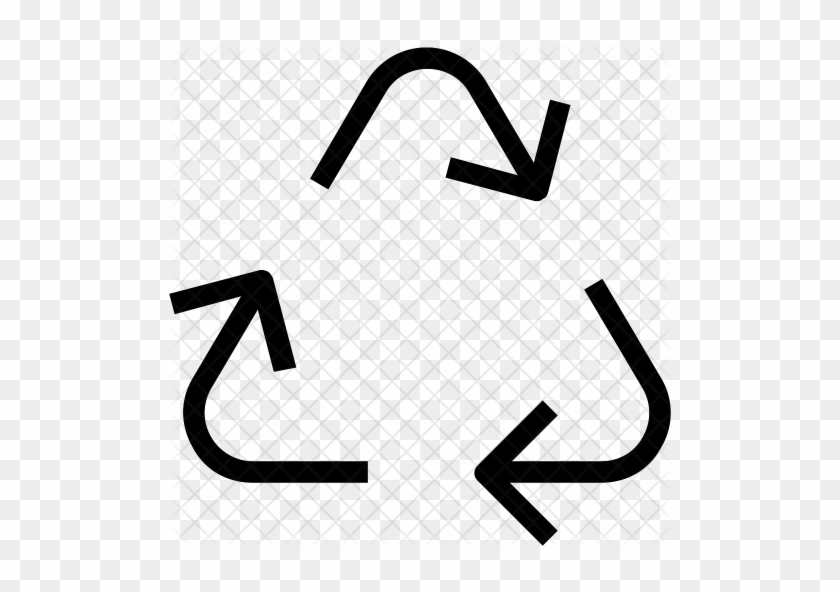 Recycle Icon - Thin Recycle Icon Png #1284612