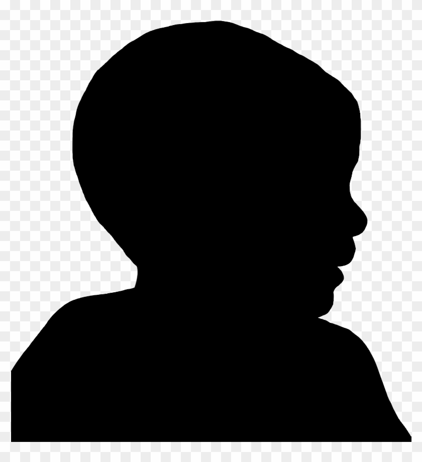 Laughing Toddler Silhouette, Child Silhouette - Silhouette #1284644