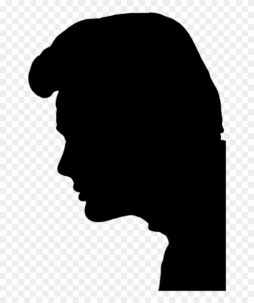 Profile Silhouette Of Young Man, Face Silhouette - Man Face Silhouette Png #1284646