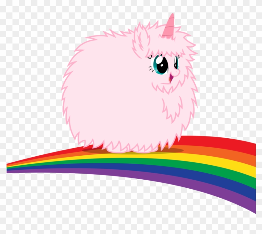 Pink Fluffy Unicorns Dancing On Rainbows By Pinkispay - Pink Fluffy Unicorn Png #1284677