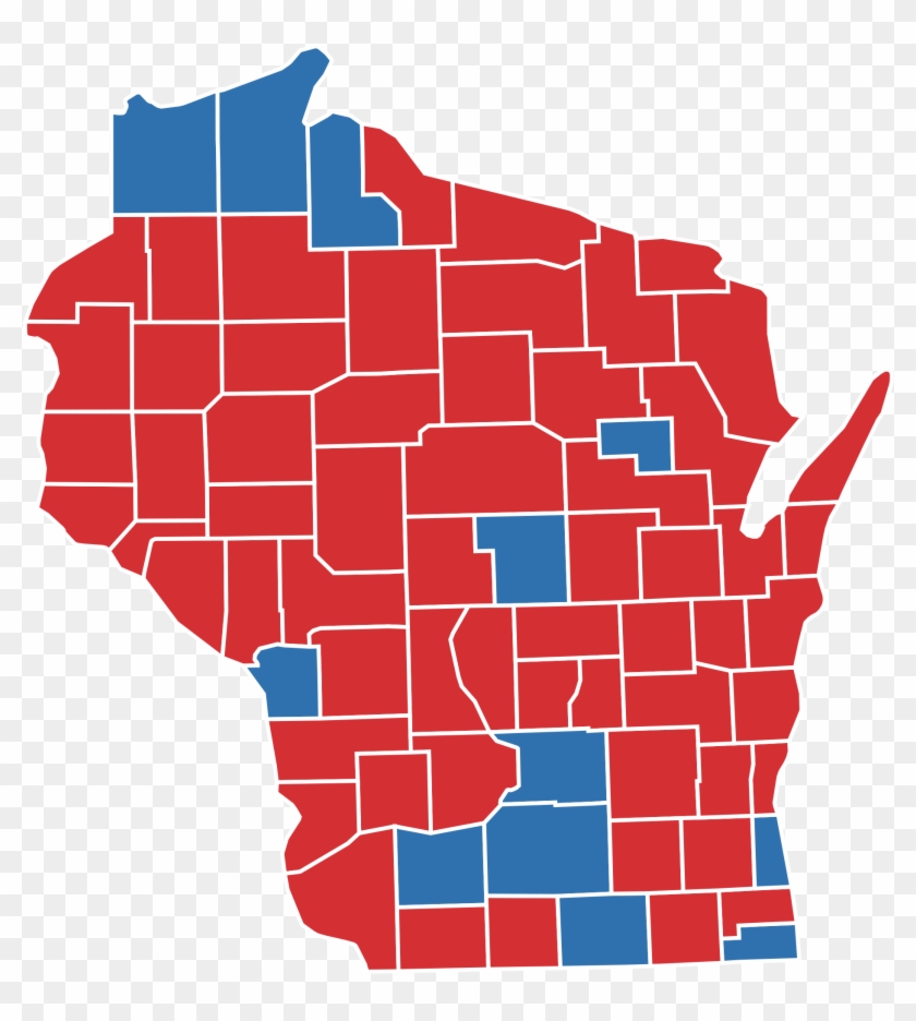 Rural Candidates Are The Future Of The Democratic Party - Wisconsin 2016 Election By County #1284691