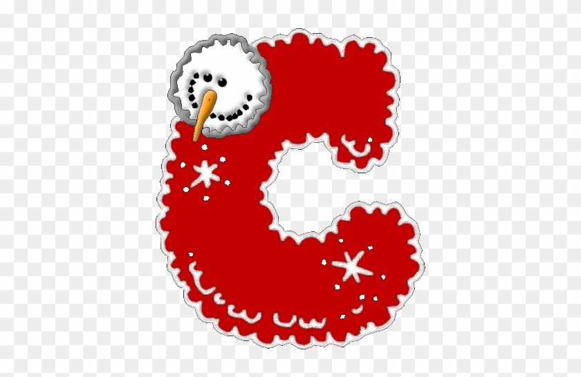 28 Collection Of Letter C Clipart Christmas - Letter C Christmas Font #1284728