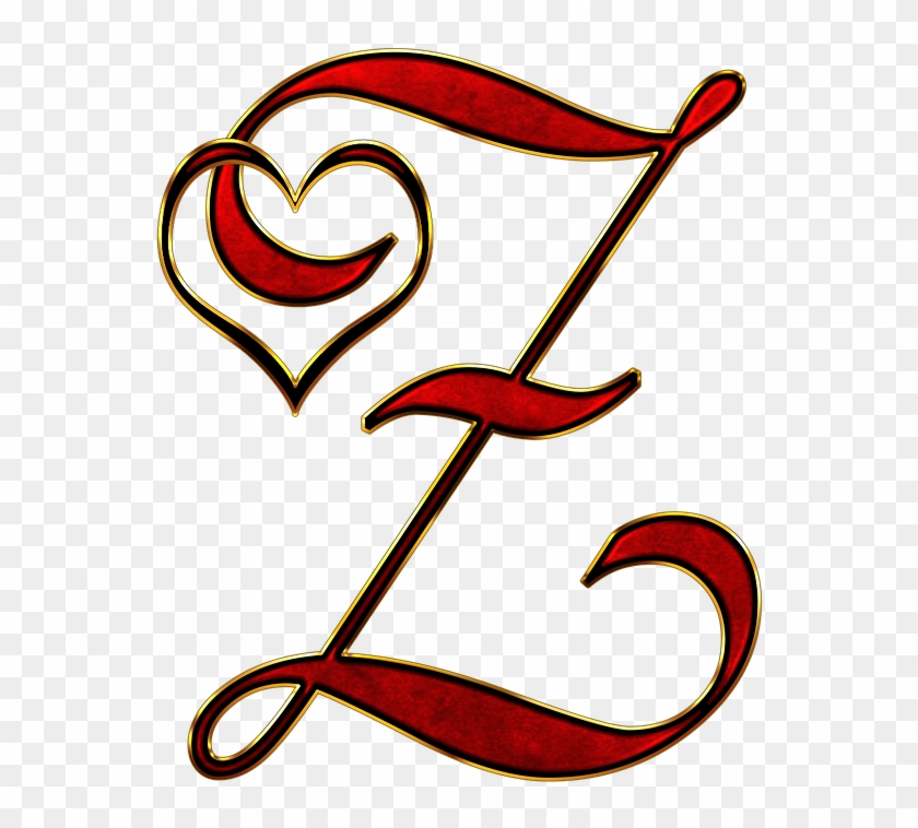 Cool Alphabet Letter Designs 19, Buy Clip Art - Z Letter In Heart #1284782