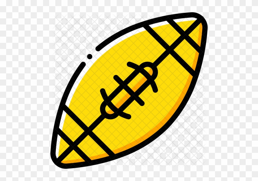 American Football Icon - Football Outline #1284885