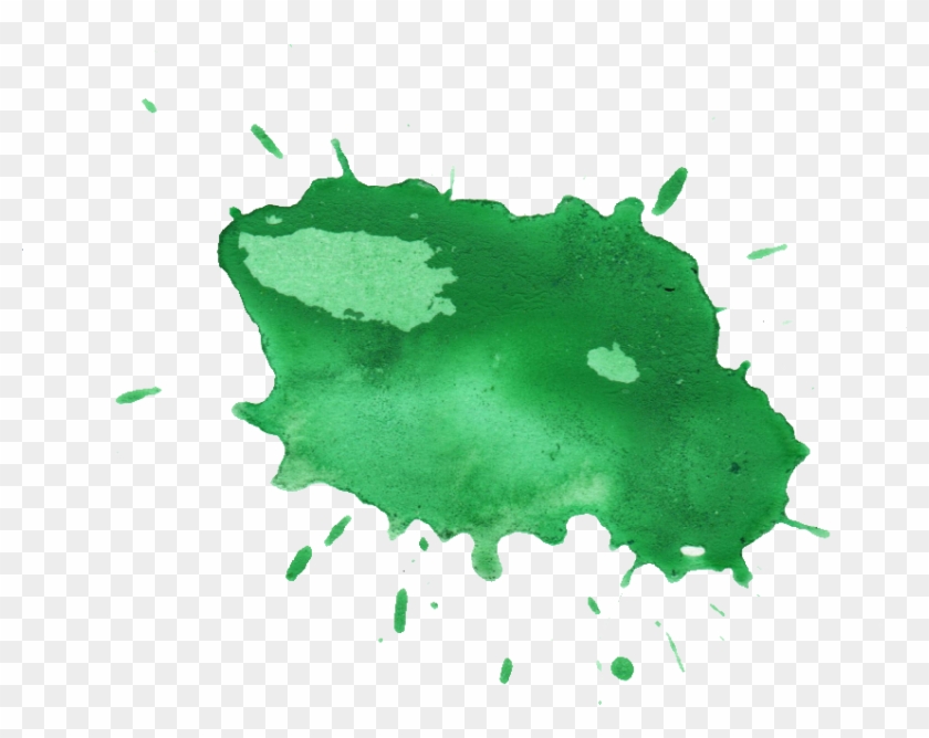 Free Download - Green Watercolor Splash Png #1285009