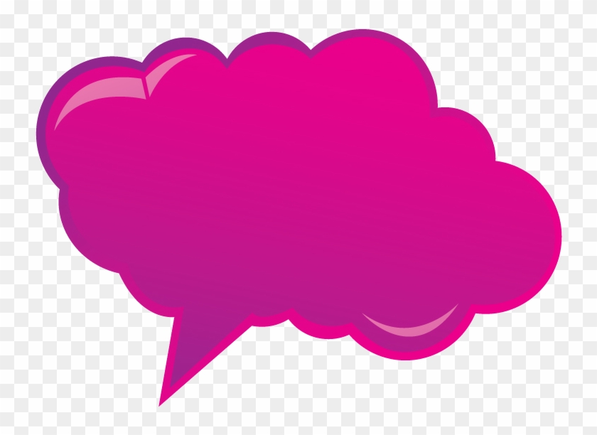 Happy Talk, Keep Talking Happy Talk » Pink Cloud Bubble - Clip Art #1285283