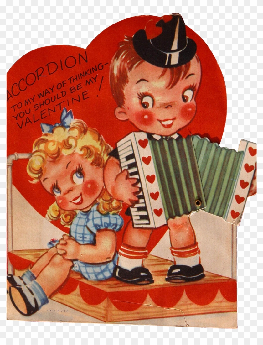Vintage Valentines - Accordion Valentine's Day Card #1285351