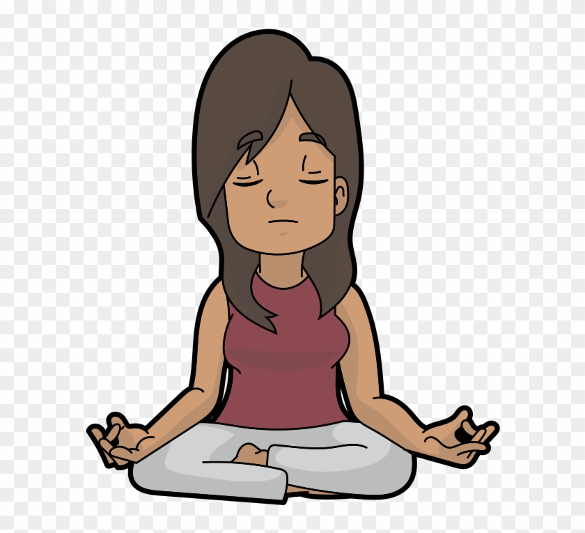 Cartoon Woman Practicing Meditation - Wikimedia Commons - Free Transparent  PNG Clipart Images Download