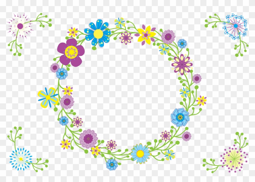 Quirky Font Otf And Flowers Png By Runderella Designs - Flower Cricule Png #1285498