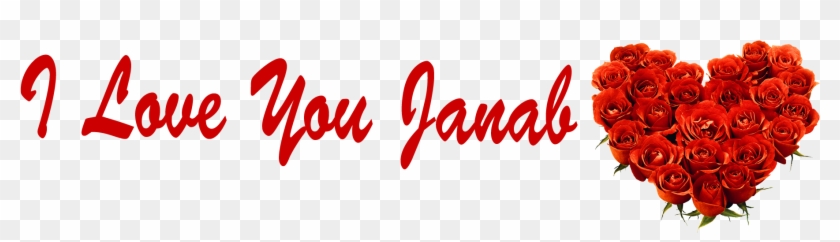 I Love You Janab Rose Png - Love You Jaan With Roses #1285653