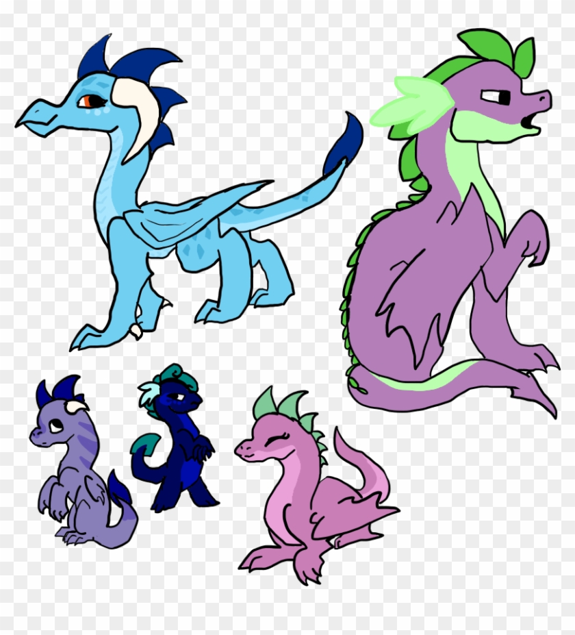 Image Result For Mlp My Next Generation - Spike And Princess Ember Family #1285699