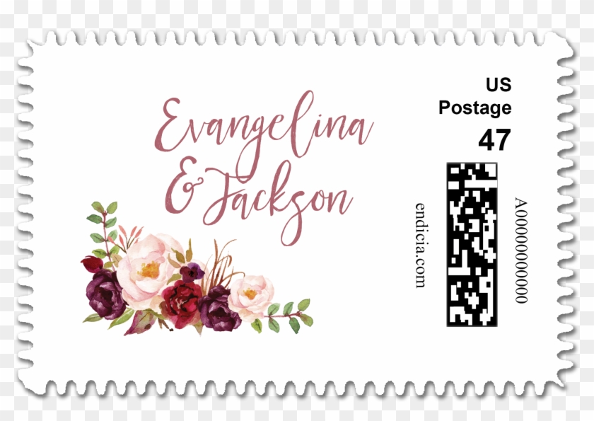 Wedding Stamps, Custom Stamps, Wedding Postage, Custom - Rustikaler Blumenwille Sind Sie Meine Brautjungfer #1285921