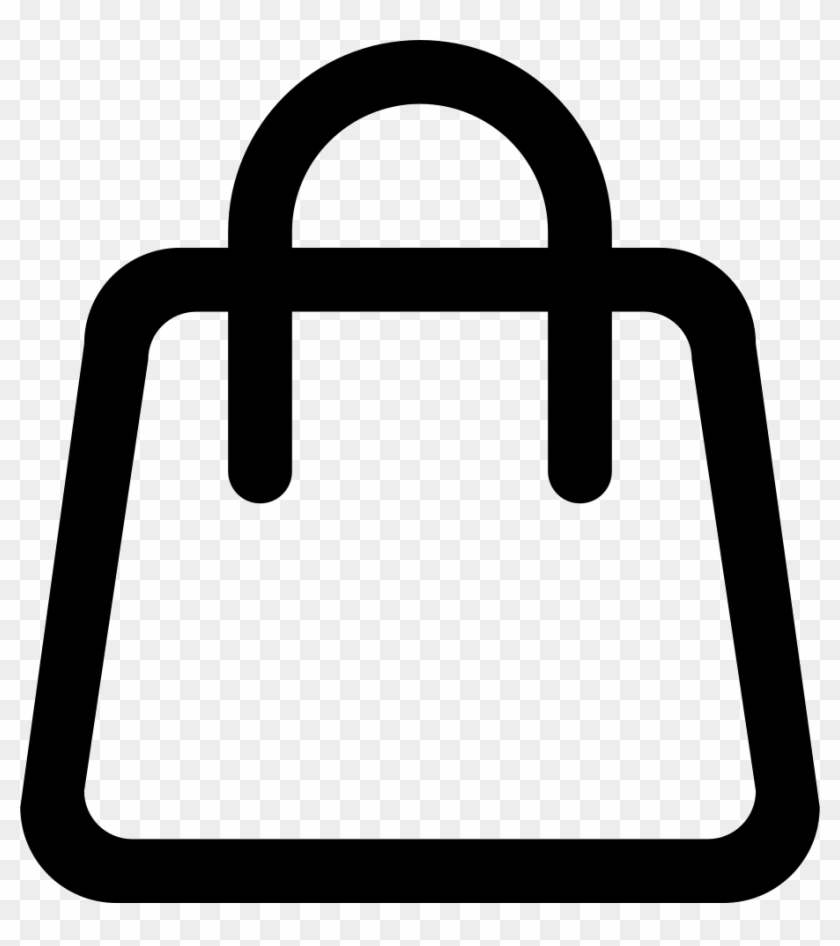 Png File - Shopping Bag Icon White #1286021