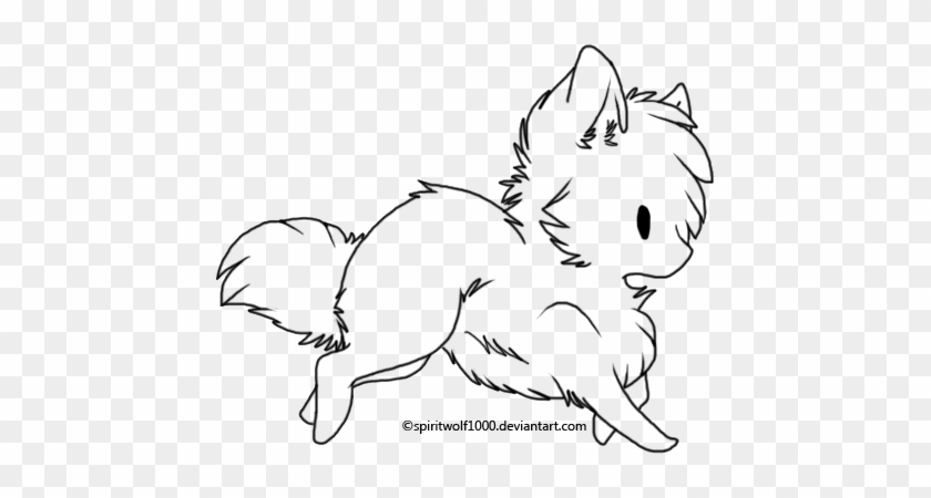 Drawn Animal Chibi Cute Chibi Wolf Drawings Free Transparent