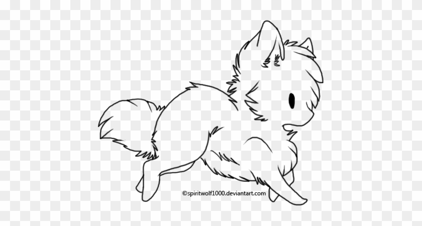 Drawn Animal Chibi - Cute Chibi Wolf Drawings #1286101