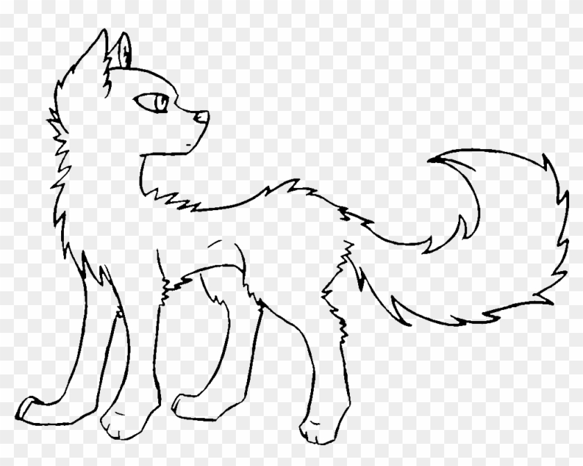 wolf lineart ms paint