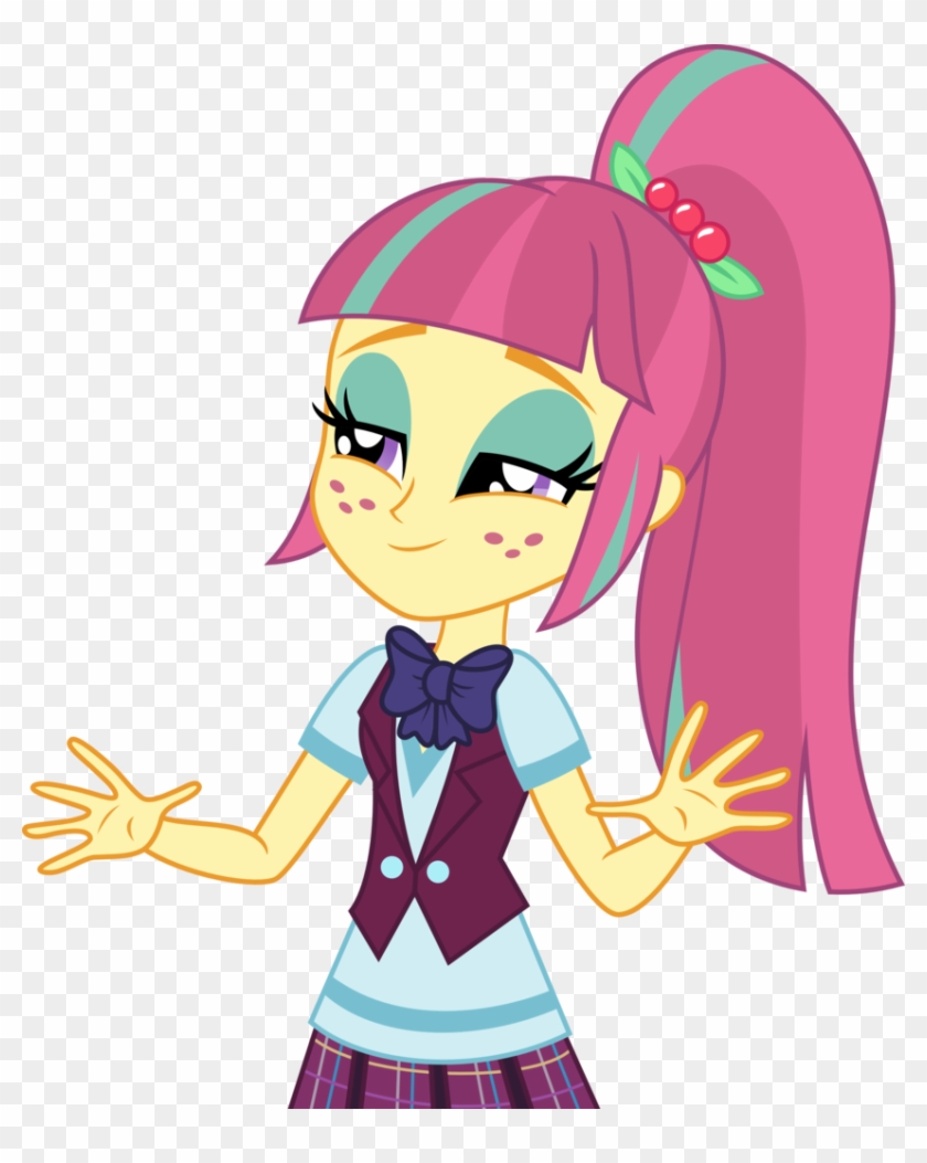 Aqua-pony, Bowtie, Clothes, Crystal Prep Academy Uniform, - Cartoon #1286121