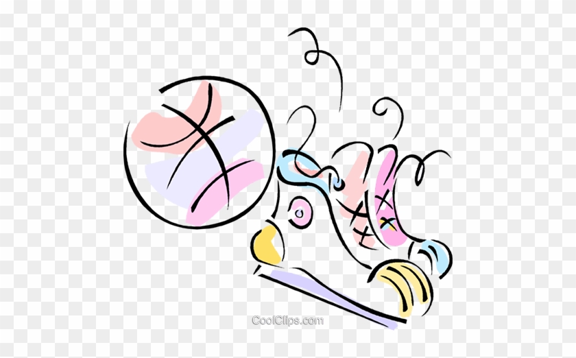 Basketball, Basketball Shoes Royalty Free Vector Clip - Esl Students #1286171