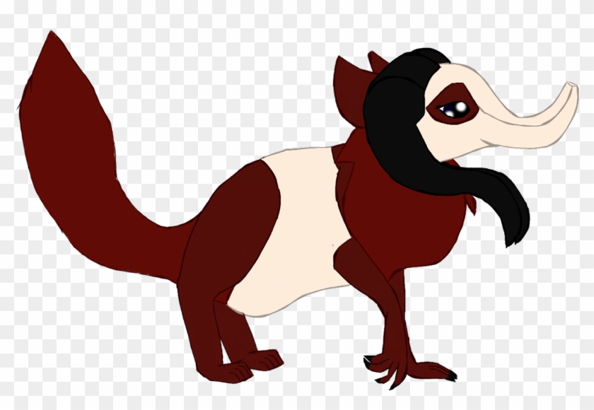 She Has The Stinky Tail, Big Body, Panda Pattern, Normal - Cartoon #1286291