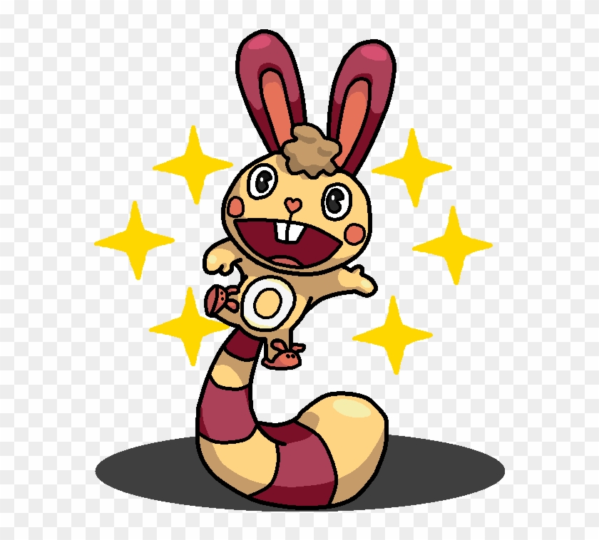 Shiny Sentret Cuddles By Shawarmachine - Cuddles Happy Tree Friends #1286314