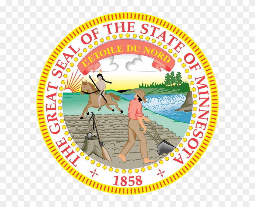 State Seal Of Minnesota - Minnesota Flag And Seal #1286370