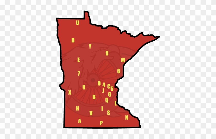 Minnesota Chapter Map - Mark Dayton Governor Shower Curtain #1286384