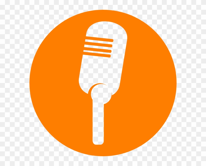 Microphone Clipart Orange - Microphone Clip Art #1286436