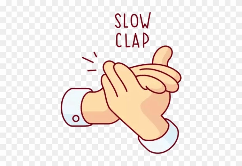 Clap Transparent Png Sticker - Clapping Cartoon #1286450