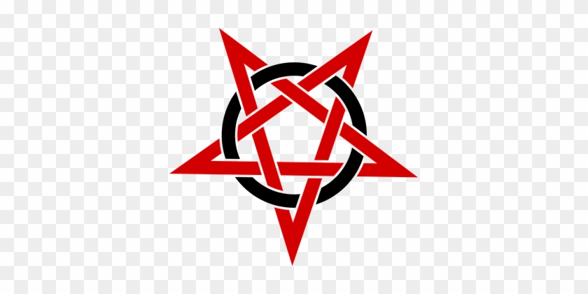 Pentagram Rouge Spot Symbol Pentalpha Pent - Red Pentagram Png #1286466