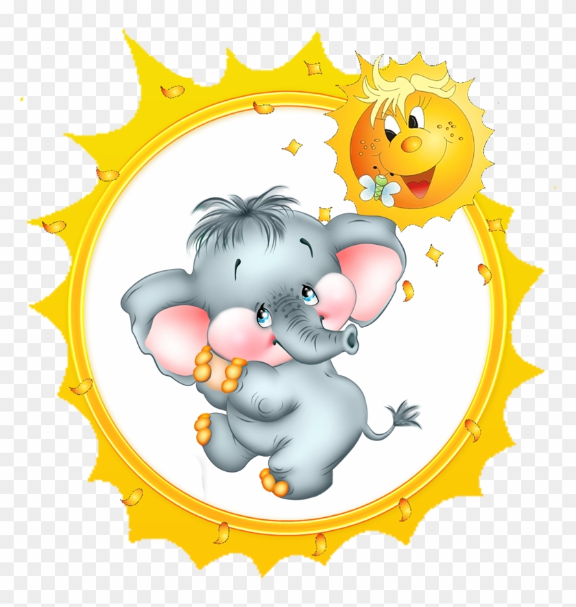 Cards - Elephant Hug Cartoon Gif #1286530