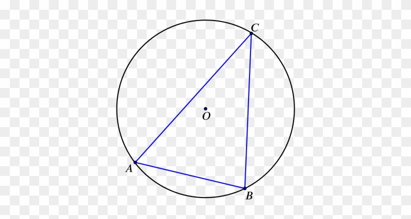 Triangle Abc Inscribed In A Circle - Circle #1286611
