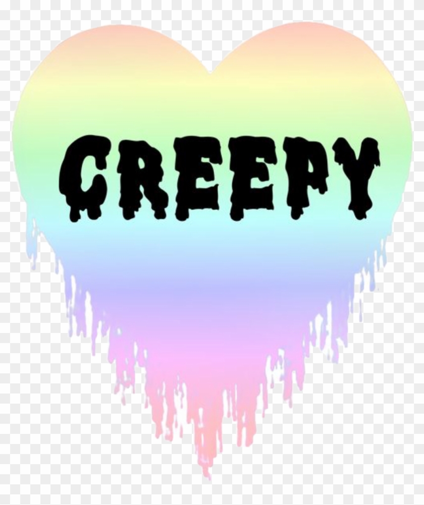 Creepy Pastel Melting Heart Freetoedit - Graphic Design #1286690