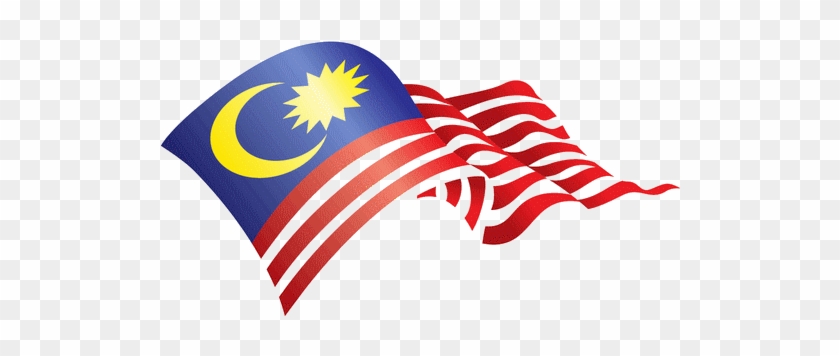 Hari Merdeka Clip Art - Bendera Malaysia Berkibar Png - Free
