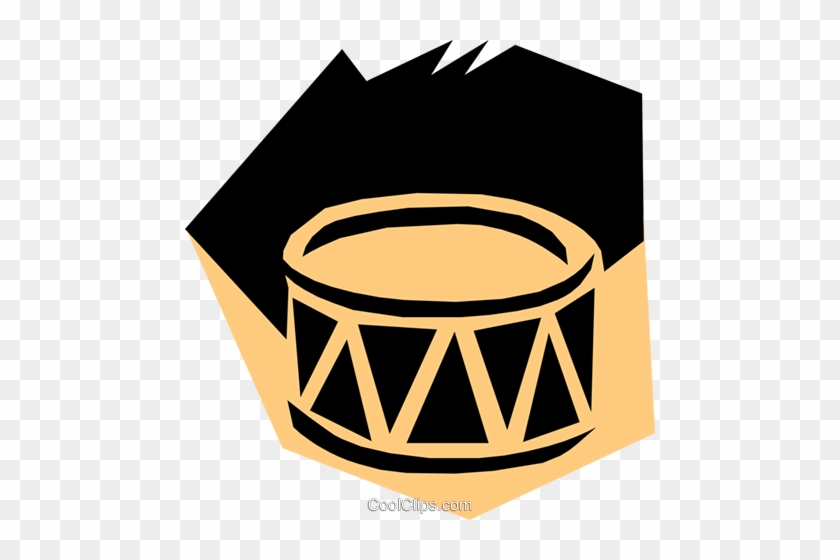 Woodcut Drums Royalty Free Vector Clip Art Illustration - Clip Art #1286887