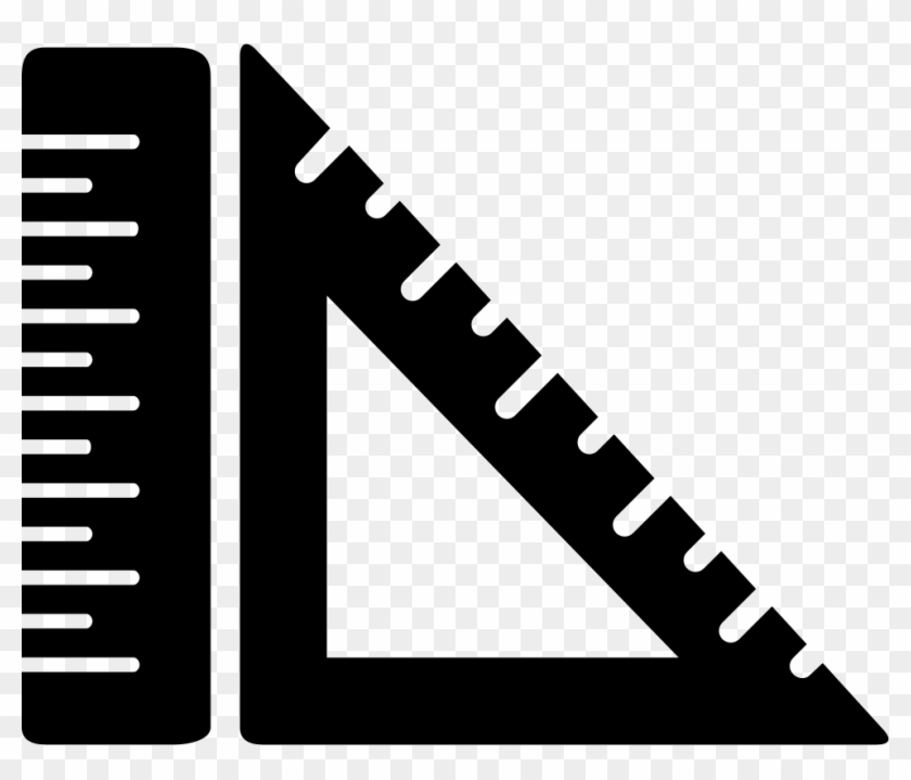 Ruler And Square Measuring Tools Comments - Escuadras Png #1287218